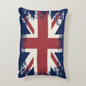 ユニオン・ジャック（英国国旗）、グランジスタイル アクセントクッション (裏面(縦))