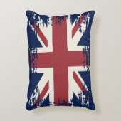 ユニオン・ジャック（英国国旗）、グランジスタイル アクセントクッション (正面(垂直))