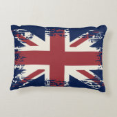ユニオン・ジャック（英国国旗）、グランジスタイル アクセントクッション (裏面)