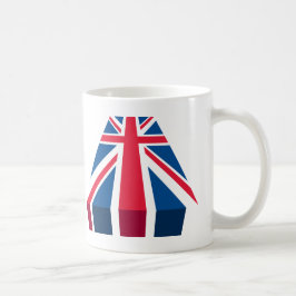 ユニオン・ジャック、3Dイギリス国旗 コーヒーマグカップ