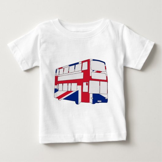 ユニオン・ジャックTシャツとギフト付きロンドン・バス ベビーTシャツ (正面)