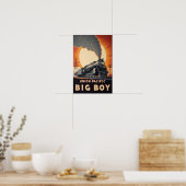 ユニオン・パシフィック・ビッグ・ボーイ・ヴィンテージ・トレイン・ポスター ポスター (キッチン)