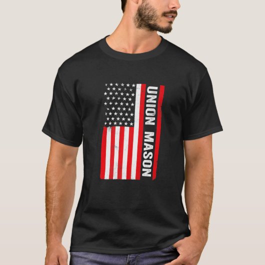 ユニオン・メイソン・アメリカ国旗 Tシャツ (正面)