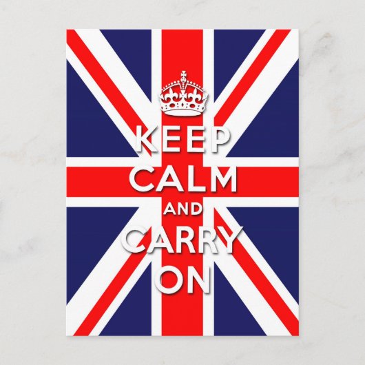 ユニオン・保ジャック運国旗オン ポストカード (正面)