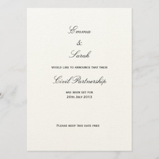 ユニオン – 日付の保存 招待状