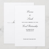 ユニオン - 結婚日お知らせ 招待状 (正面/裏面)