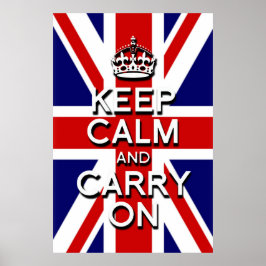 ユニオ保ン運ジャック国旗で冷静に ポスター