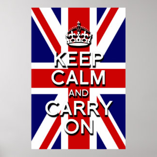 ユニオ保ン運ジャック国旗で冷静に ポスター