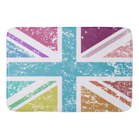 ユニオ動揺してン国旗数々のの色 バスマット (正面)