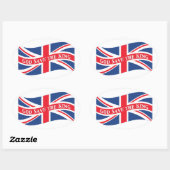 ユニオ救ン・ジャックと王の神 楕円形シール (シート)