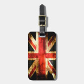ユニオ素朴ン・ジャッ素晴らしクイギリス国旗 ラゲッジタグ (正面縦)