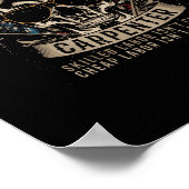 ユニオ誇りを持ったン大工の熟練労働は安くない ポスター (角)