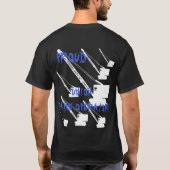 ユニオ誇りを持ったン・クレーンのオペレーターSTARK WHITE YOUR TEXT Tシャツ (裏面)