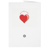 ユニカスタムコーン紙人形クリスマスカード (裏面)