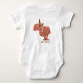 ユニカメルワンピース ベビーボディスーツ (裏面)