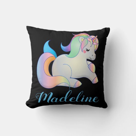 ユニクパーソナライズされたカラフルロン クッション (正面)