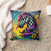 ユニク市松模様にロン クッション (ブランケット)