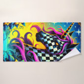 ユニク市松模様にロン バスタオル (バスタオル)