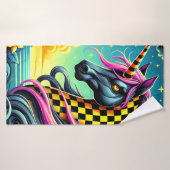 ユニク市松模様にロン バスタオル (バスタオル)