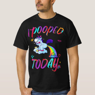 ユニコおもしろいンI Pooped Today - Umous I pooped Tシャツ