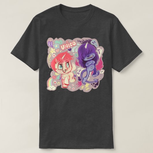 ユニコとビゼル Tシャツ (デザイン正面)