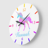 ユニコカラフルーン ラージ壁時計 (傾斜)