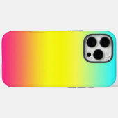 ユニコグラデーションーンの魔法の虹の色 Case-Mate iPhoneケース (裏面 (横))