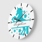 ユニコパーソナライズされたーン ラージ壁時計 (傾斜)