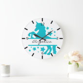 ユニコパーソナライズされたーン ラージ壁時計 (ホーム)