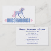 ユニコパーソナライズされたーン 名刺 (正面/裏面)