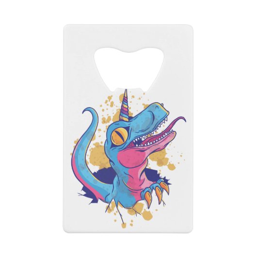 ユニコルニサウルス クレジットカード栓抜き (正面)