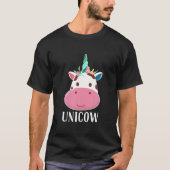 ユニコーおもしろいウ牛の恋人ギフトかわいい牛の衣装Cow G Tシャツ (正面)