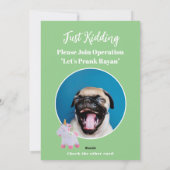 ユニコーンいたずら誕生日パート1,ユニコーンいたずらパーティー シーズンカード (裏面)