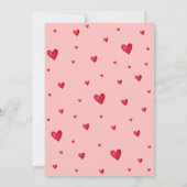 ユニコーンいちごケーキ誕生日 招待状 (裏面)