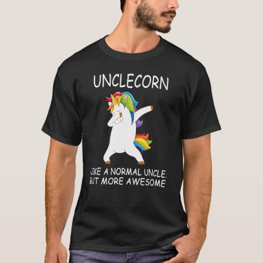ユニコーンおじさんおもしろいユニコーンChri Tシャツ (正面)