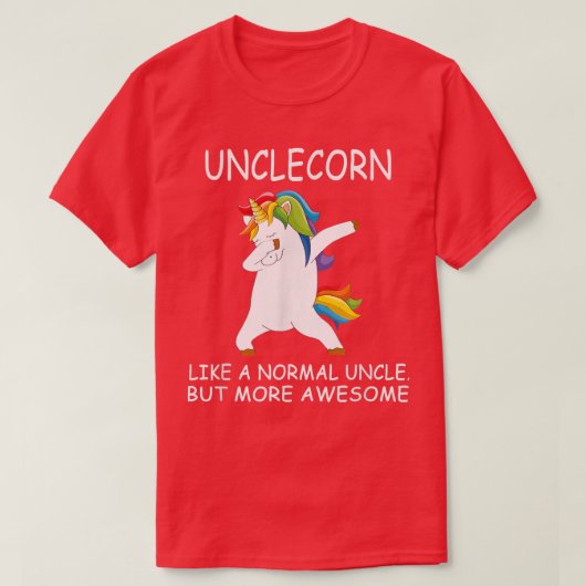 ユニコーンおじさんおもしろいユニコーンChri Tシャツ (デザイン正面)
