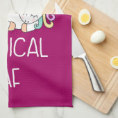 ユニコーンおもしろいことわざマジカルAFイラストレーション キッチンタオル (四つ折り)