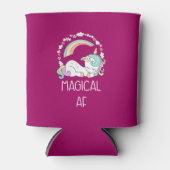 ユニコーンおもしろいことわざマジカルAFイラストレーション 缶クーラー (正面)
