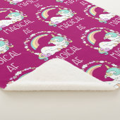 ユニコーンおもしろいことわざマジカルAF シェルパブランケット (3/4)