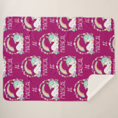 ユニコーンおもしろいことわざマジカルAF シェルパブランケット (正面(横))