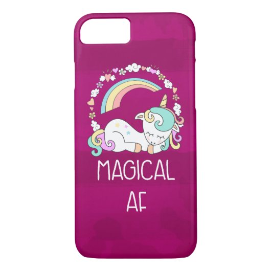 ユニコーンおもしろいことわざマジカルAF Case-Mate iPhoneケース (裏面)