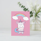 ユニコーンおもしろいはがき ポストカード (スタンド正面)