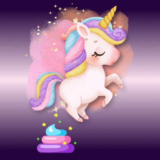 ユニコーンおもしろいウンチ Tシャツ