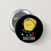 ユニコーンおもしろいコーンプンダークBG 缶バッジ (正面&裏面)
