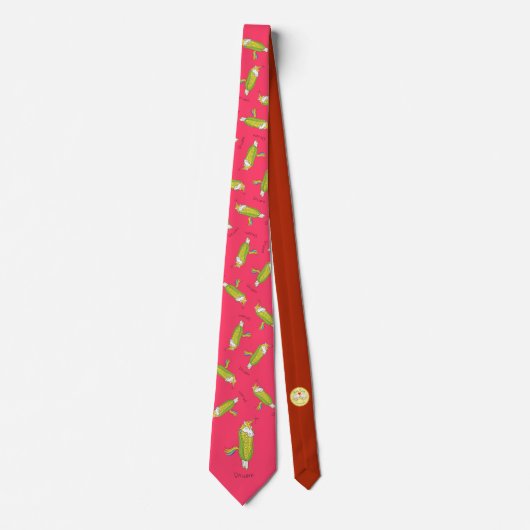 ユニコーンおもしろいコーン男性のネクタイ ネクタイ (正面)