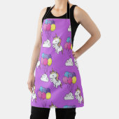 ユニコーンおもしろいパターン魔法馬 エプロン (インサイチュ)