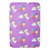 ユニコーンおもしろいパターン魔法馬 バスマット (正面縦)