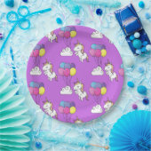 ユニコーンおもしろいパターン魔法馬 ペーパープレート (パーティー)