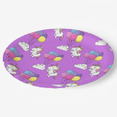 ユニコーンおもしろいパターン魔法馬 ペーパープレート (アングル)