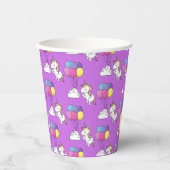 ユニコーンおもしろいパターン魔法馬 紙コップ (正面)